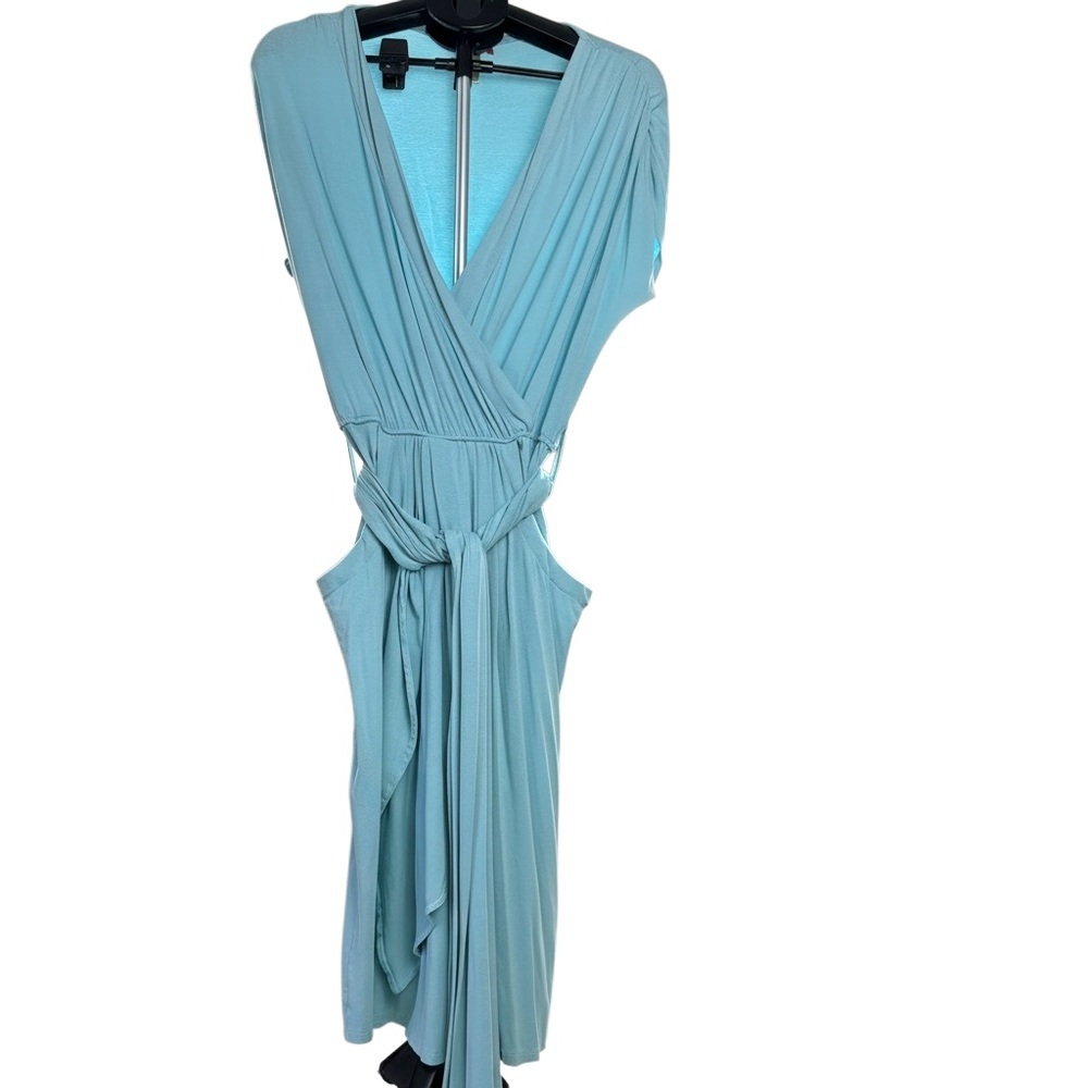 DownEast Sky Blue Midi Dress